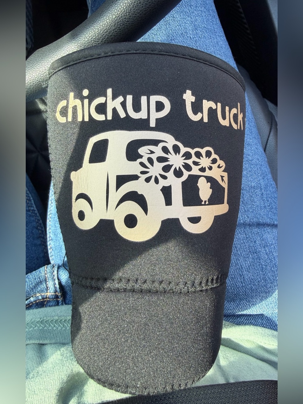 Chickup Truck Large neoprene drink coozie - NWT 🩵🛻🩵